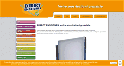Desktop Screenshot of direct-enseignes.fr